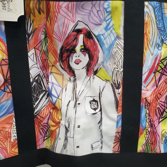 Vans x Kime Buzzelli Sorry is for Suckers Canvas Artist Art Print Tote Bag NWT - Picture 2 of 10